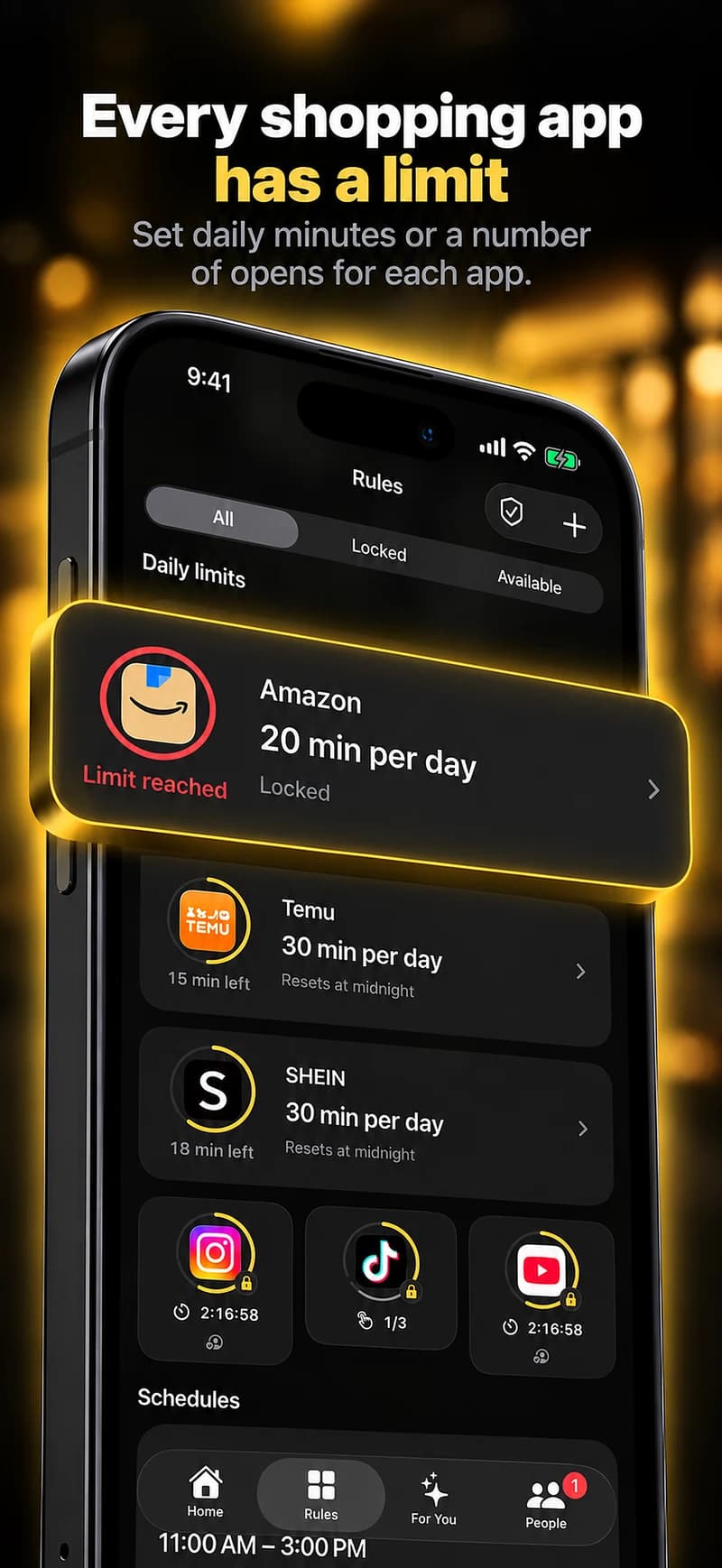 Warden: every shopping app has a limit