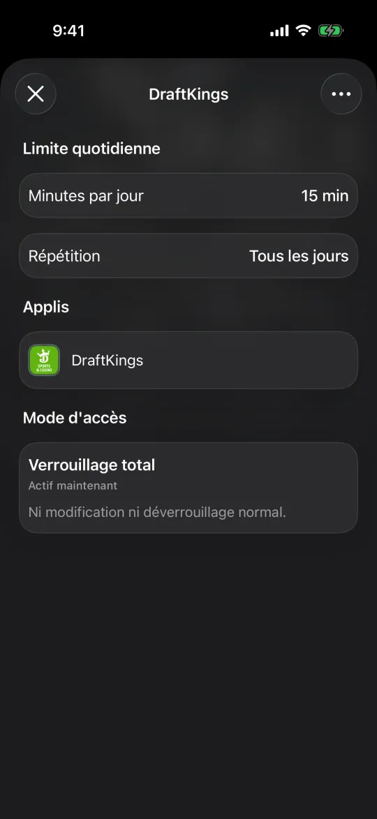 Une limite quotidienne Warden pour DraftKings