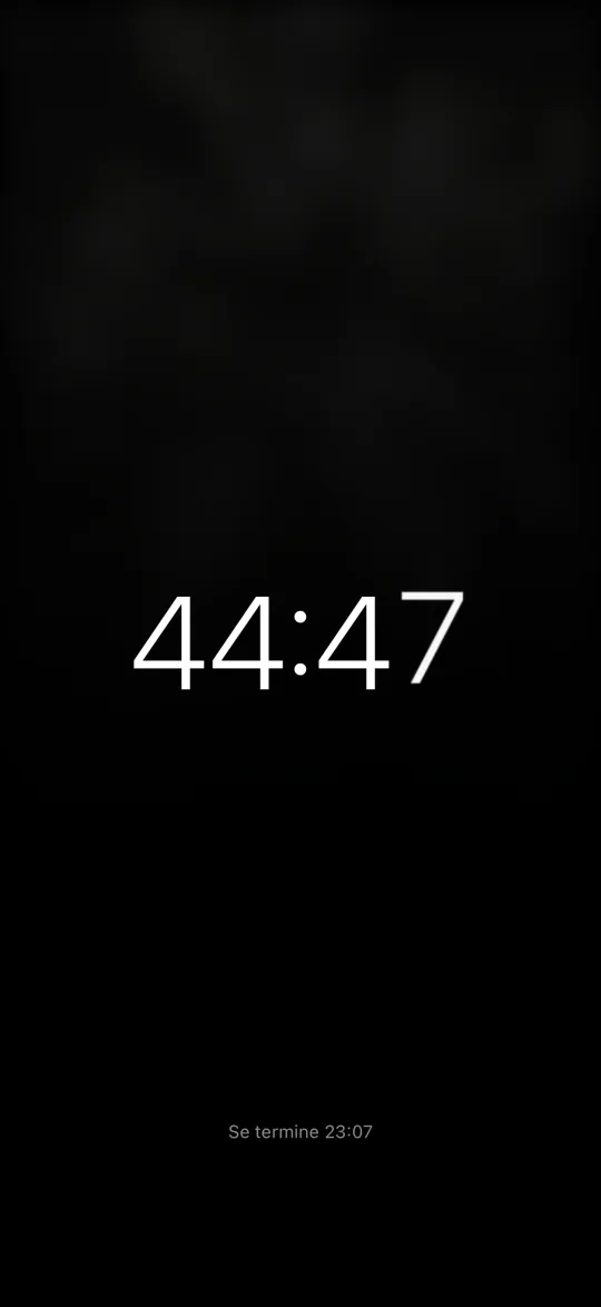 Une détox numérique en cours sur iPhone, avec le compte à rebours jusqu’à la fin