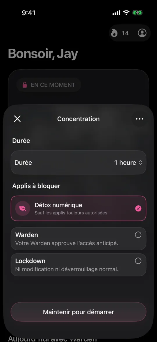 Lancer sur iPhone une détox numérique qui bloque toutes les apps sauf « Toujours autorisé »